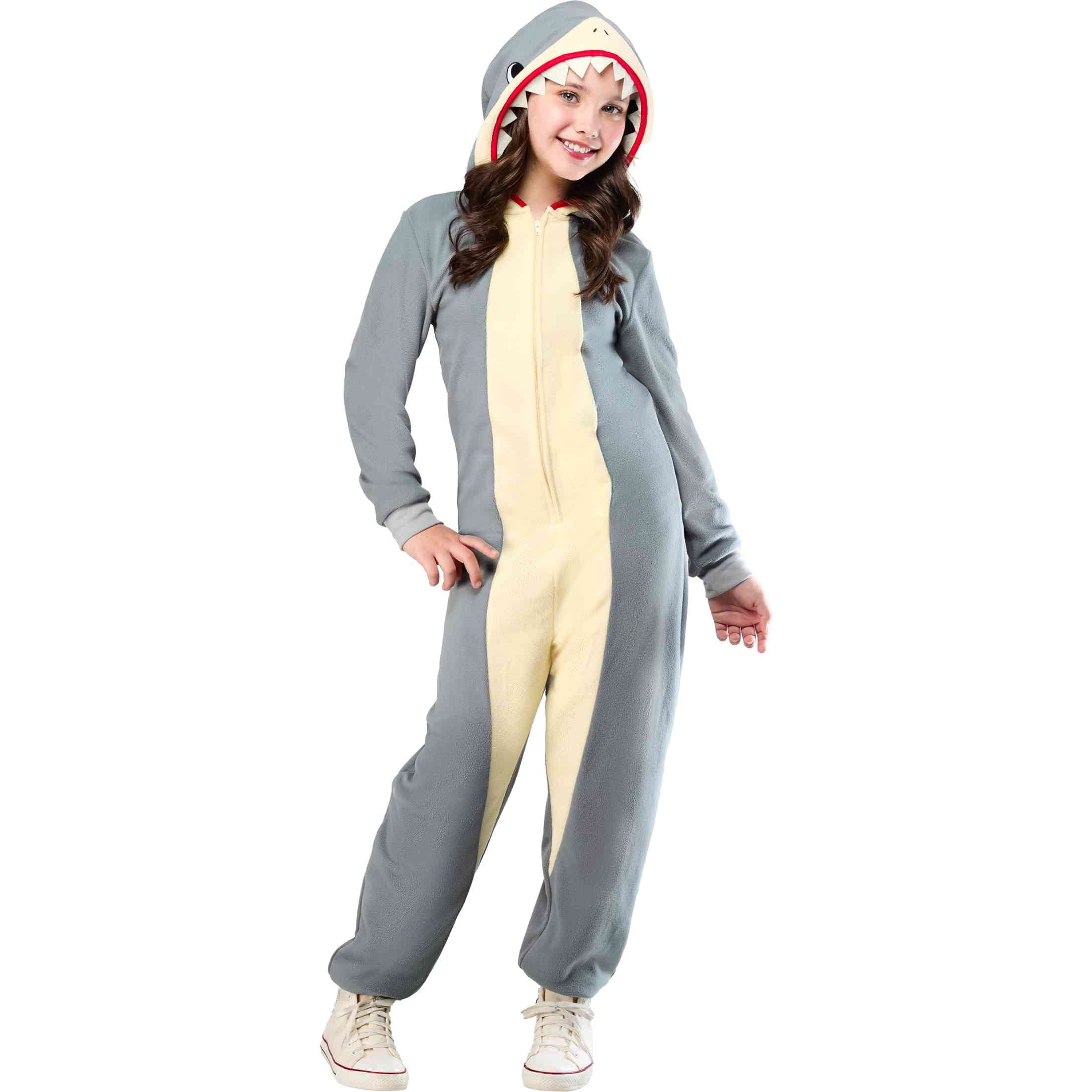 Shark Jumpsuit Halloween Costume for Children, Boy's Size L (10/16), by Way to Celebrate