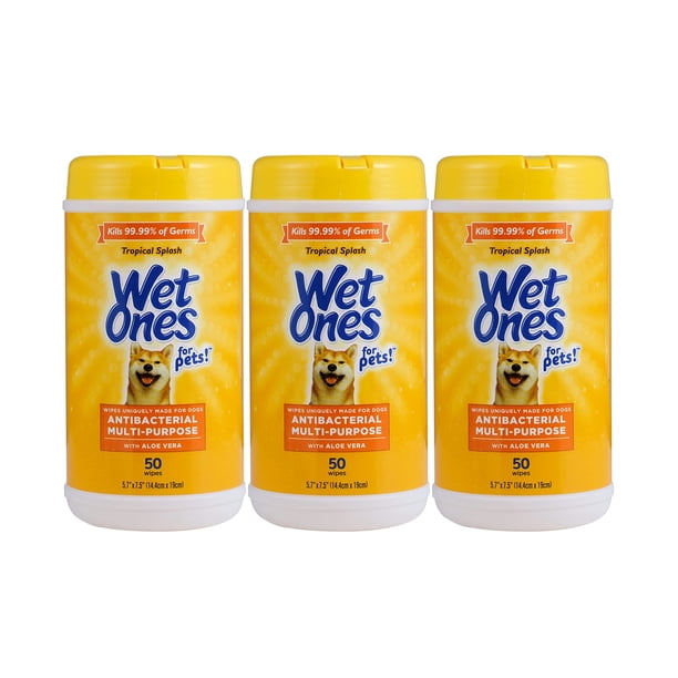 Toallitas húmedas para mascotas, multiusos, con aloe vera, 150 unidades
