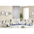 thumbnail image 6 of Hybition PU Leather 3 Pieces Power Reclining Multi-functional Sofa Set - White, 6 of 8