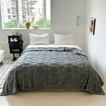 thumbnail image 2 of DJN Home & Garden Double Soccer Grid Blanket Tower Velvet & Velvet Thickened For Warmth, 2 of 9