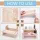 thumbnail image 4 of Exhibidor de madera de 2 niveles para mesa, soporte pequeño para alimentos., 4 of 9