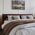 thumbnail image 1 of Orlando King Modern Wood Panel Headboard in Espresso, 1 of 9