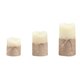 thumbnail image 2 of Paquete de 3 velas LED sin llama con temporizadores remotos de cuerda de cáñamo brillar Electrónica, 2 of 4