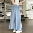 thumbnail image 4 of Jalioing Girl's High Waist Palazzo Pants Wide Leg Baggy Casual Summer Trousers Kids Loose Lounge Pants with Pocket, 4 of 6