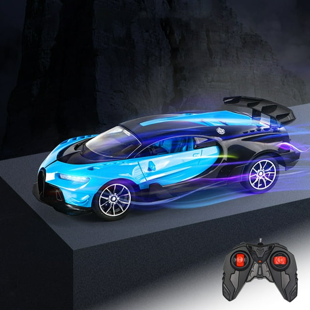 DPTALR Voiture Télécommandée pour Garçons, Jouets de Voitures RC 1/16 Rechargeables, Modèle de Voiture de Course Sport de Luxe Simulée avec Phare, Cadeau Noël Anniversaire Jouets Voiture pour Enfants