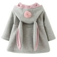 thumbnail image 3 of 0-6Y Cute Baby Kids Girls Coats Fall Winter Cloak Button Jacket Clothes Baby Outwear Clothes, 3 of 8