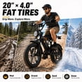 thumbnail image 6 of 28MPH Max Speed Electric Bike with 500LBS Max Weight, 750W Motor Ebike for Adults, Pescroa Electric Bikes for Adults, APP Control, E Bike, Adult Electric Bicycles with 65Mile Range, 6 of 9