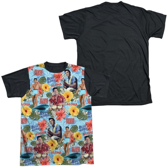 Elvis Presley Surf's Up Sublimated T-Shirt White/Black