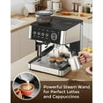 thumbnail image 4 of Máquina de espresso Electactic de 15 bares con molinillo y espumador de leche, 4 of 5