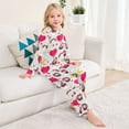 thumbnail image 3 of Rainbow Unicorn Cozy Soft Long Sleeves Top and Pants 2 Piece Cool Pjs Pajamas Set Sleepwear Size 3-11Y, 3 of 6