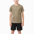 thumbnail image 4 of UAYOTSE Toddler Boys Clothes Mesh Athletic Summer Short Sleeve T Shirt and Shorts Kids Outfit Set 3 10 Year Size 11-12 Years, 4 of 4