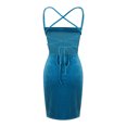 thumbnail image 4 of Kaemgyyd Wedding Guest Dresses for Women 2025 Summer Bodycon Mini Dress Backless Spaghetti Strap Party Club Dresses, 4 of 5