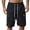 CHJ88-Black, variant on Mens Cargo Shorts Lightweight Elastic Waist Work Tactical Shorts Summer Ripstop Workout Hiking Outdoor Pants Brown M
