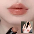 thumbnail image 4 of Jelly Mirror Water Lipstick Crystal Tea Russet Lip Glaze Tint Moisturizing Low Saturation Black Tube Brown Solid Lipgloss Makeup, 4 of 5