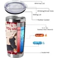 thumbnail image 6 of Valentines Day Gifts for Her, Romantic Valentines Tumbler with Floral and Poetry, Birthday Anniversary Mothers Day Ideas Gifts for Wife from Husband, 20 Oz Stainless Steel Tumbler, 6 of 6