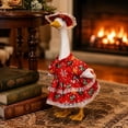 thumbnail image 6 of PiGOGI Christmas Snowflake Polka Dots Lace Dress Goose Costume Set for Porch Goose Outfit Holiday Outdoor Yard Decor (Goose Not Included), 6 of 6