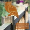thumbnail image 4 of CIMAXIC Garden Owl Stake Orange Metal Craft for Yard and Garden Decor, 4 of 6