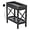 Black, variant on Narrow Side Table, Farmhouse End Table with Charging Station for Small Spaces, with 2 USB and 2 Power Outlets, 21.7" L x 10" W x 21.7" H