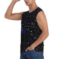 thumbnail image 3 of Fotbe Mathematica Science Men's Camiseta sin Mangas Estampada para Hombres, Playera Casual para Gimnasio, Entrenamiento, Playa-3X-Large, 3 of 7