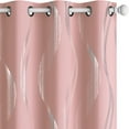 thumbnail image 3 of Deconovo Window Curtains for Teen Girls Room, 84 inch Long - Energy Saving Patterned Blackout Curtain Panels for Baby (42 x 90 inch, Coral Pink, 2 Panels), 3 of 9