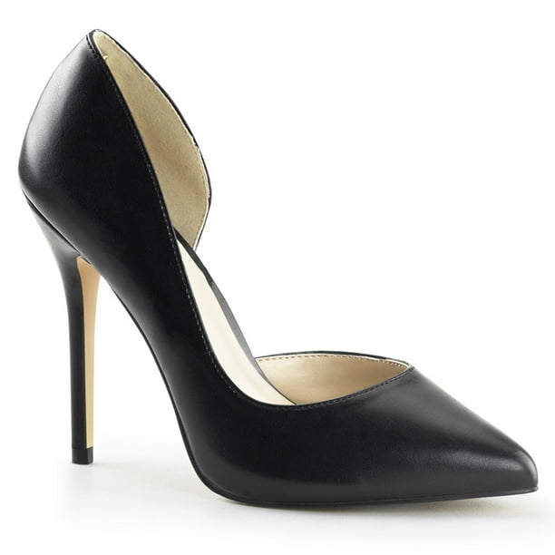 SummitFashions Womens Black Pumps  D Orsay 5  Inch  High  