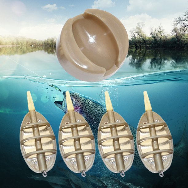 Jaula Jaula de cebo Práctico alimentador de cebo Jaula Accesorios para anzuelos (peso de gramo grande) Sywqhk Para Estrenar
