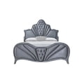 thumbnail image 4 of ACME Dante Lit Grand en Velours Gris, 4 of 4
