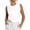 White #004, variant on Womens Summer Tank Tops Crew Neck Ruffle Shirts Sleeveless Ribbed Knit Slim Fitted Tee Business Casual Blouses L