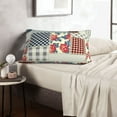 thumbnail image 6 of Pofeuu Patchwork In Country Style Print Polyester Microfiber Plush Pillowcases, Super Soft and Cozy Pillow Case Covers with Envelop Closure（Pillow core not included）-20"x30", 6 of 6