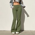thumbnail image 2 of ZIXKCGDSE Womens Flared Yoga Pants with Pockets High Waisted Flare Leggings Dress Pants Size 2XL, 2 of 4