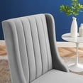 thumbnail image 4 of Side Dining Chair, Set of 2, Velvet, Light Grey Gray, Modern Contemporary Urban Design, Kitchen Room Cafe Bistro Restaurant Hospitality, 4 of 9