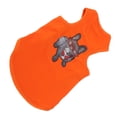 thumbnail image 4 of Camisa para perro, lindo, suave, transpirable, estampado de perros, trajes para mascotas con diamantes de imitación para cachorros, decoración de mascotas, protección, naranja, M, 4 of 10