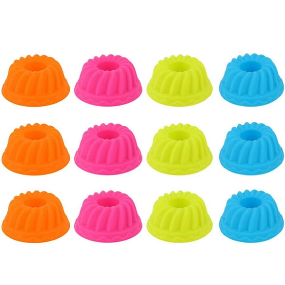 Cupcake Mold,12Pcs Mini Pumpkin Silicone Cupcake Cups Muffin Molds Future-Proof Design