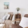 thumbnail image 3 of HFDF Bathroom Canvas Wall Art Flowers Theme Beach Modern Wall Decor Daisy Painting Pictures Artwork for Bedroom Watercolor Ocean Wall Décor, Teal and White, 8x10inch Framed, 3 of 7