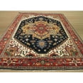 thumbnail image 5 of Hand-knotted Wool Navy Traditional Oriental Serapi Rug, 5 of 8