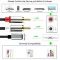 thumbnail image 3 of Cable de audio macho a 2 RCA macho para Iphone/Android Phone Tablet (para lightning 1M), 3 of 7