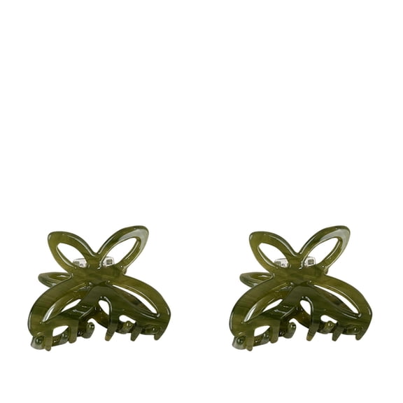 Colorful Acetic Butterfly Hair Clip Elegant Hollowed Out Design For Women 2PCS Hair Clip Barrettes Metal Clips for Hair with Locks Little Girls Hair Barrettes And Clips Teen Beauty Products under 5
