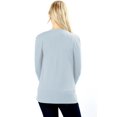 thumbnail image 2 of Womens V Neck Snap Button Long Sleeve Knit Cardigan, 2 of 4
