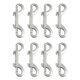 thumbnail image 3 of 8 Pieces Silver Metal Double Ended Trigger Hooks for Connecting with Spring-Loaded Thumb Lever and, 3 of 3