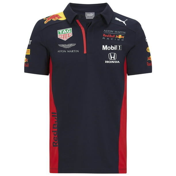 Red Bull Racing - Red Bull Racing F1 2020 Kids Team Polo Navy Size: 9 ...