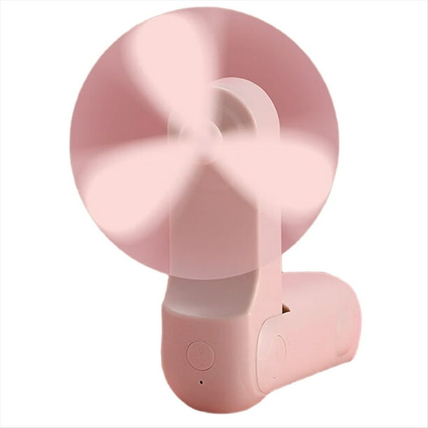 Ventilador de Mano Plegable USB Silencioso para Estudiantes, para Exteriores, Portátil, Mini Ventilador Pequeño, Regalo, Gatito Rosa.