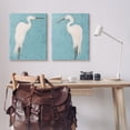 thumbnail image 2 of Stupell Industries Nautical Heron Casual Coastal Bird Distressed Blue Painting,24 x 30, Design by June Erica Vess, 2 of 6