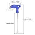 thumbnail image 2 of Uxcell 8mm Hex T-Handle Dual End Wrench Spanner, Metric CR-V Steel, 2 of 5