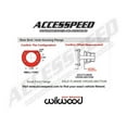 thumbnail image 3 of Wilwood 140-9220-DR Superlite 4R Rear 13" Big Brake Kit With Red Calipers Drilled Rotors & 2.50" Offset, Compatible with Ford and Mercury With Small Axle Flange, 3 of 3