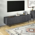 thumbnail image 3 of Henn&Hart 70" Gris Anthracite MDF/PVC/Metal TV Stand, 3 of 8