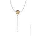 thumbnail image 2 of Delight Jewelry Silvertone I Believed I Could Thin Bar Mia Monkey Charm Necklace, 2 of 4
