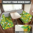 thumbnail image 2 of XYZCANDO Clover RV Dinette Cushion Covers St. Patrick's Day Bench Cushion Universal Camper Accessories Easy to Install Stretchable 2 Seat Couch Cover 1 Backrest Cover and 1 Bench Cover Green, 2 of 7