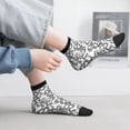 thumbnail image 5 of Goofa Hand Drawn Snake Pattern Non Slip Socks with Grips for Elderly, Crew Socks Yoga Hospital Socks Cushioned Sole Gripper Socks for Men Women, 5 of 5