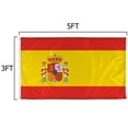 thumbnail image 3 of Vispronet 3ft x 5ft Spain Flag, 6ft Flagpole, Mounting Bracket, 3 of 8