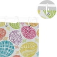 thumbnail image 5 of FREEAMG Easter Eggs Shower Curtain with Hooks, Waterproof Washable Fabric Shower Curtain for Bathroom Bathtub Decor, 60"x 72", 5 of 6